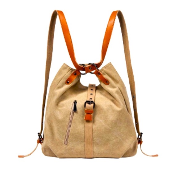 ruyihuang Handbags - Canvas Tote backpack handbag